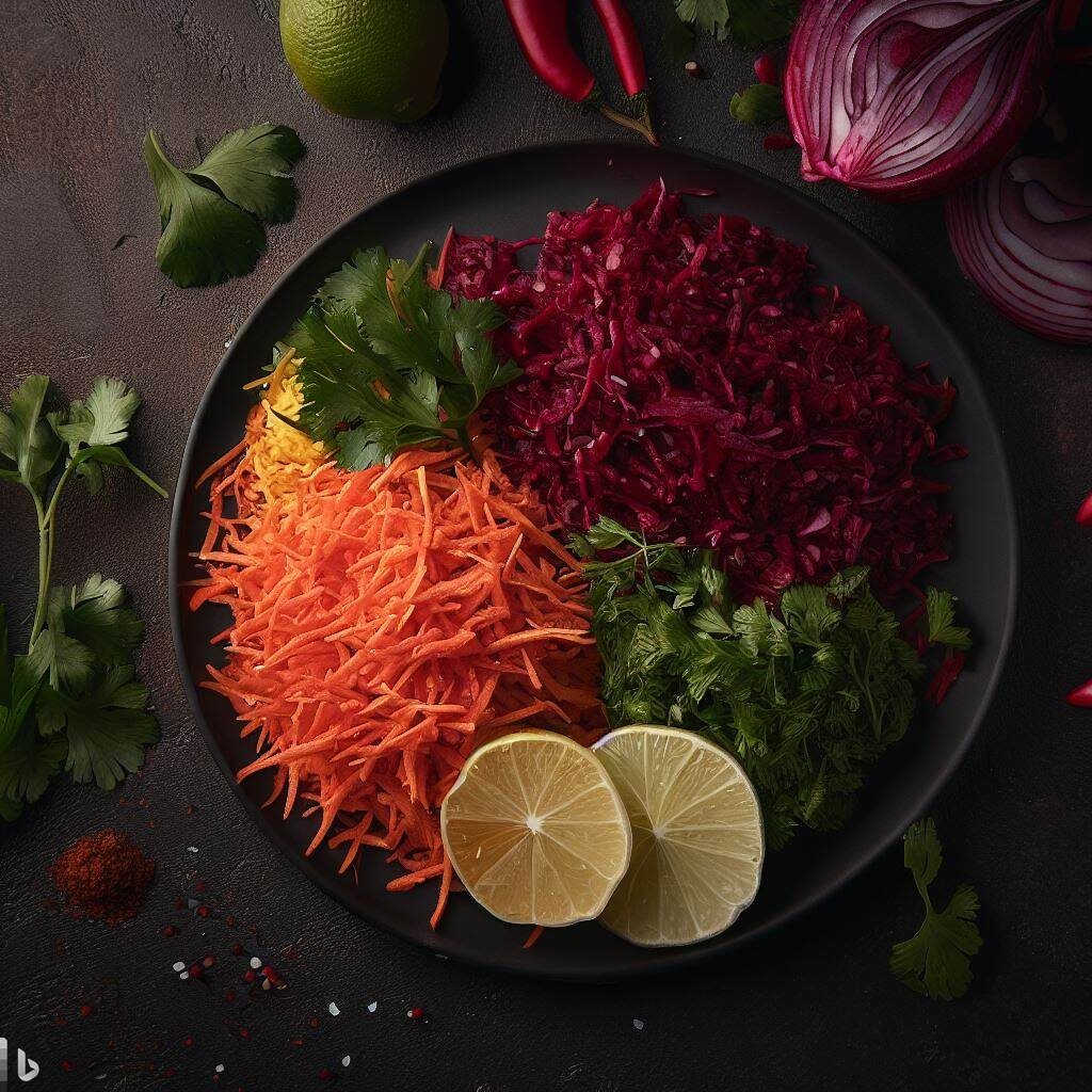 grated-radish-beet-carrot salad